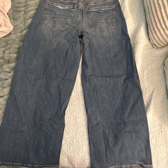 American Eagle Outfitters Low-Rise Dreamy Drape Baggy Wide Leg Size US 4 Short - Picture 5 of 6